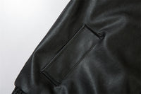 Loose Lapels Leather Coat Boys Spring And Autumn Rock
