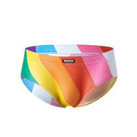 Printed Briefs Men's Low Waist Light Soft Multi-color