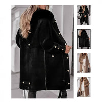 Mink Fur Extended Cardigan Coat And Trench Coat