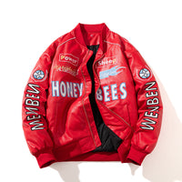 Leather Biker Jacket Men's Springautumn American Style For Boys
