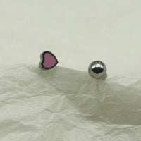 Heart 316L Titanium Steel Horseshoe Ring Piercing Jewelry Sweet Cool Niche Drop Oil