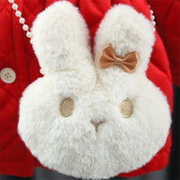 Fleece-lined Warm Little Girl Cotton Padded Coat