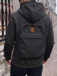 Casual Loose-fitting Hoodie Back Schoolbag Sweater
