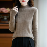 Women's Wool Mock Neck Sweater