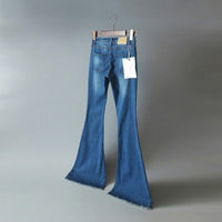 Women's Wide-leg Slim-fitting Mid-waist Sexy Jeans