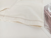 Women's Casual Workwear Contrast Trim Wide Leg Shorts