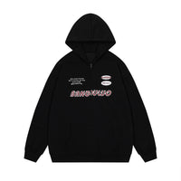 High Street American Letter Printed Hooded Jacket Men