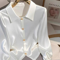 French Style Temperament Top Women's Autumn Light Luxury High-end Sense