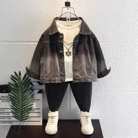 New Boy's Autumn Denim Jacket Western Style Top