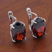 Romantic Retro 1014 Oval European And American Ear Clip