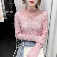 Elegant And Sweet Floral Lace Top For Women