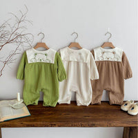 Baby Boy And Girl Cute Bear Head Twist Jumpsuit