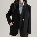 Black Profile Blazer For Women