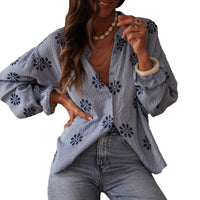 Women's Slimming Casual Loose-fitting Top With A Small Stand-up Collar