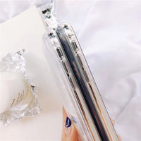 Creative full soft white glitter liquid mobile phone case