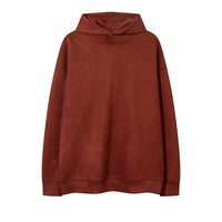 Hooded Sweater Loose All-matching Solid Color Men