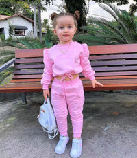 Leisure Sports Long Sleeve Solid Color Hoodie Suit