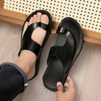 Summer Comfortable And Non-slip Men's Slippers Wear-resistant Beach Platform