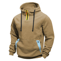 Men's Sweater Hoodie Zipper Multi-pocket Pullover