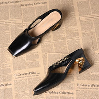 Women's Square Toe Half Slippers