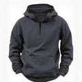 Hooded Retro Solid Color Distressed Sweater Long Sleeve Coat