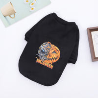 Halloween Dog Sweater Scary Pumpkin Ghost