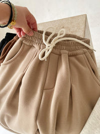 Korean Children's Velvet Padded Casual Pants