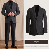 New Wool Suit Jacket Casual Mens