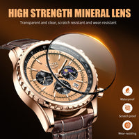 New Men's Multi-function Timing Sports Waterproof Watch