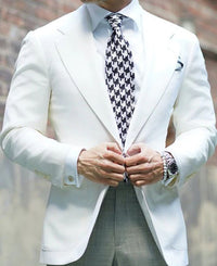 Men's Jacket Commute Leisure Printed Double Button Suit Jacket
