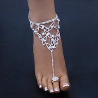 Simple Leaf Full Diamond Ankletwomen's