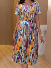 Elegant And Stylish Springsummer Short-sleeve Dress