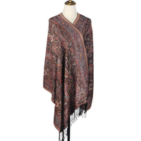 European And American Popular Ethnic Style Cashew Pattern Jacquard Tassel Scarf For Women