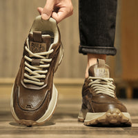 Comfortable Soft Bottom Waterproof Leather Surface Sports Casual Shoes