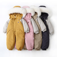 Color Matching Thin Children's Ski Suit Jumpsuit