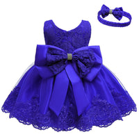 Puff skirt lace dress