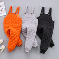 Diamond Check Cotton Bib Pants