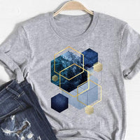 Geometric Printed Summer Short Sleeve