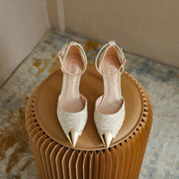 Women's Versatile Satin Anti-Collision High Heels