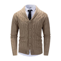 Cable-Knit Sweater Mens And Womens Slim-Fit