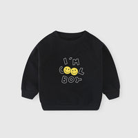 Western Style Long-sleeved Pure Cotton Round Neck T-shirt Top