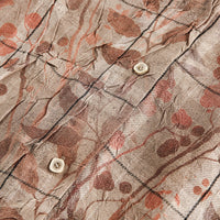Leaves And Flowers Loose Shirt Men