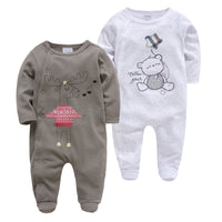 Q2-Piece Baby One-Piece Cotton Romper For Infants