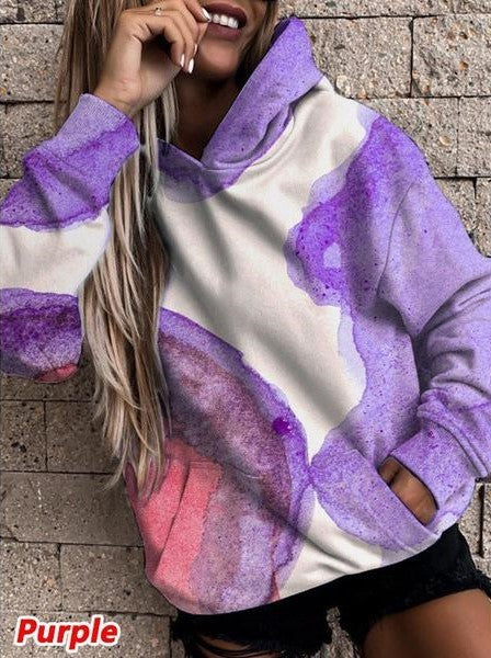 Women's Loose Thick Long-sleeved Hooded Sweater