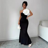 Fashionable Strapless Slim-fit Dress European And American Style