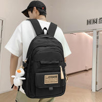 Backpack Girls' Style Schoolbag High School Female College Student  Capacity Bag
