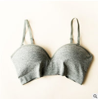 Wireless Bra Sports Yoga Small Chest Push Up Adjustable Solid Color One-piece Bra