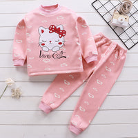 Children's Thermal Underwear Set Plus Velvet Thickening