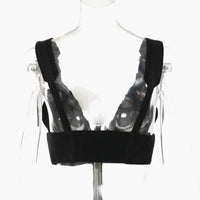 Elastic Waist Stitching Metal Adjustable Vest Accessories Top