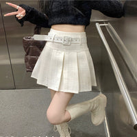 Women's Fashion Tweed Pleated Half-body Skirt